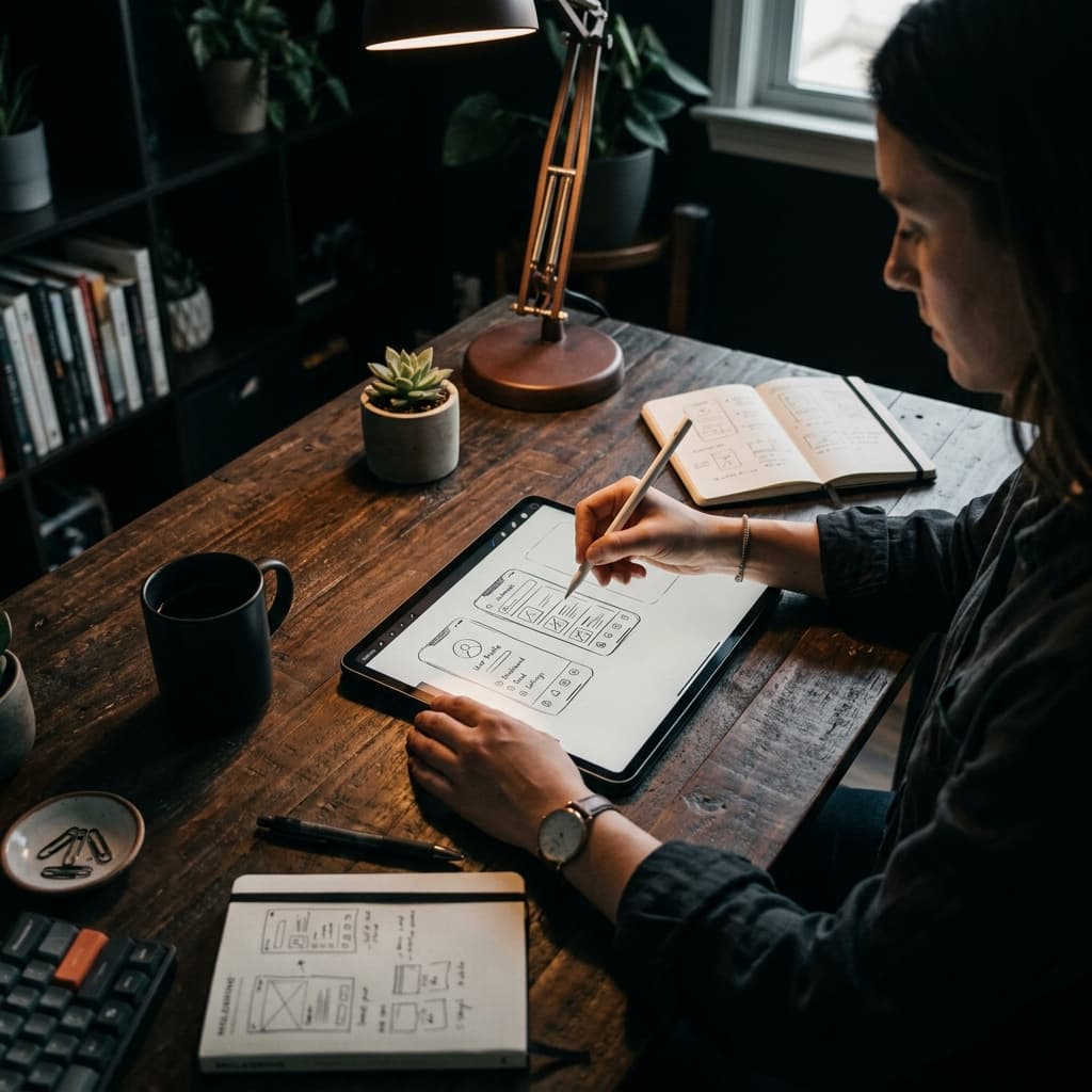 Service: UI/UX Design representing UI/UX Design